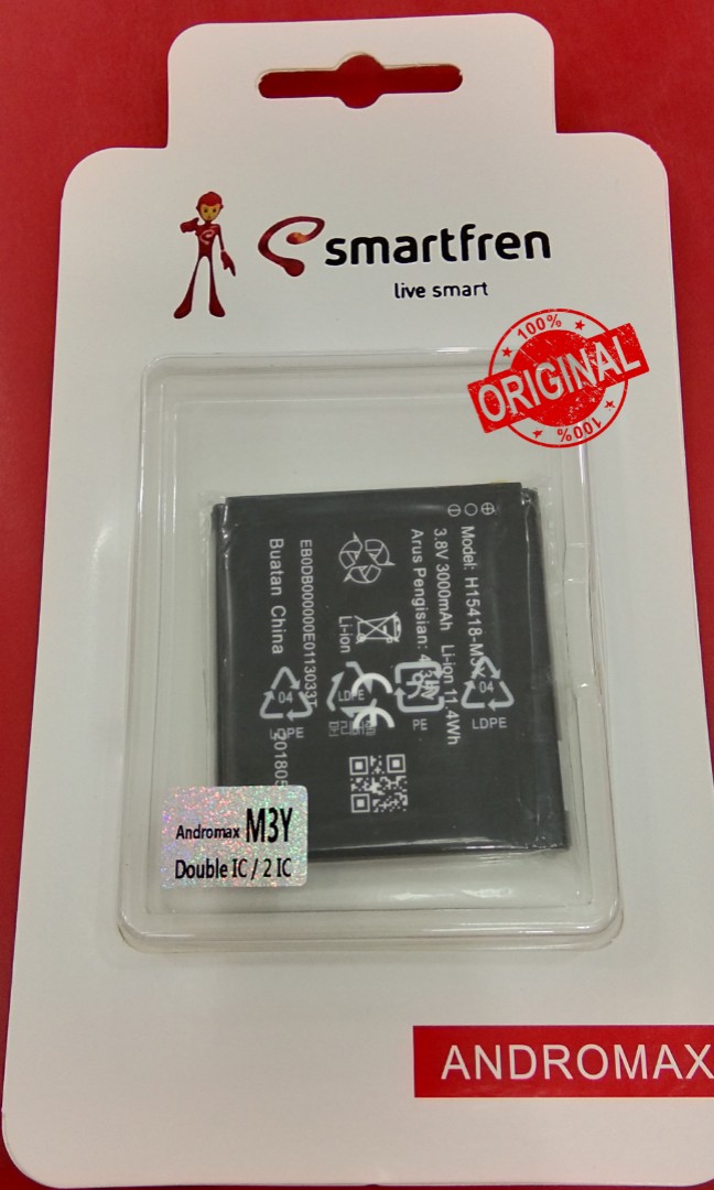 Smartfren Battery Smartfren Andromax C3 Original Silver 