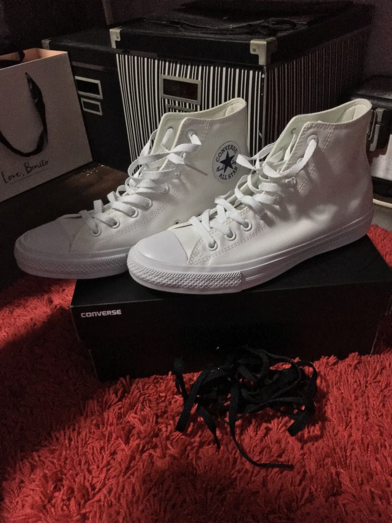 converse white high cut