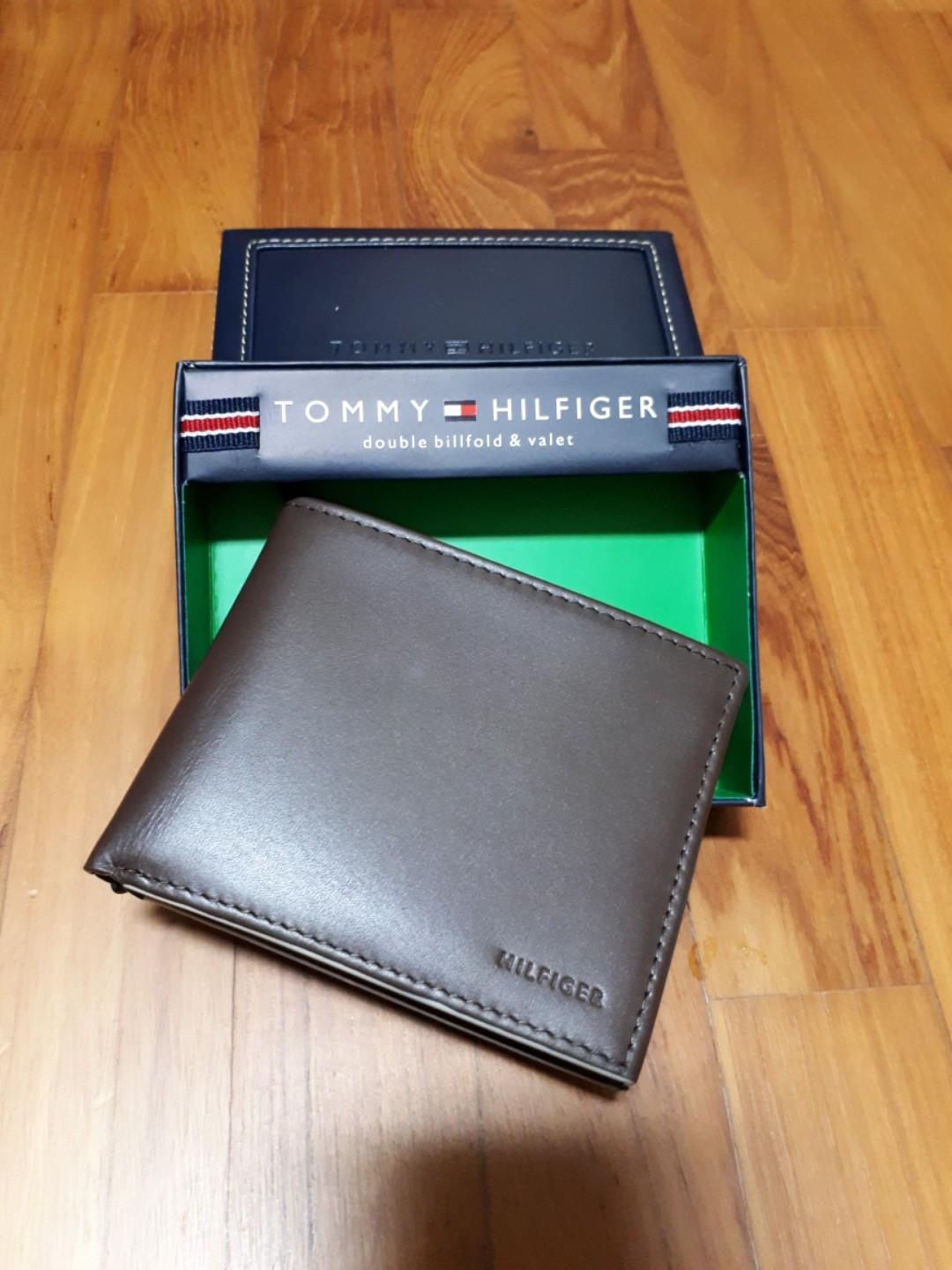 tommy hilfiger genuine leather wallet