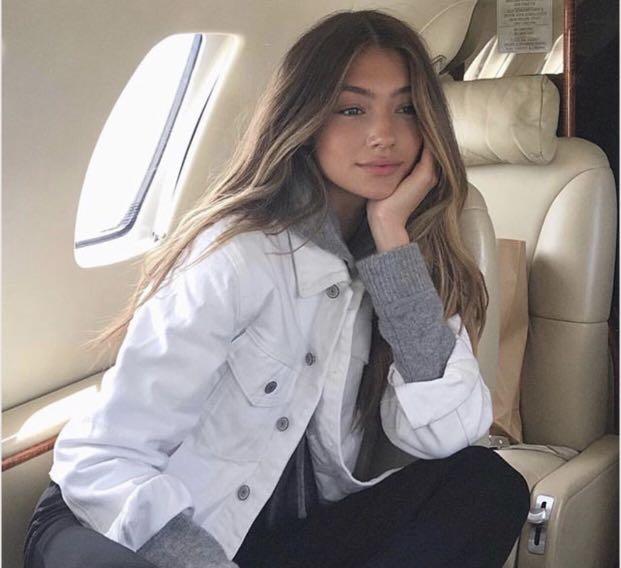 Brandy melville white jacket shop