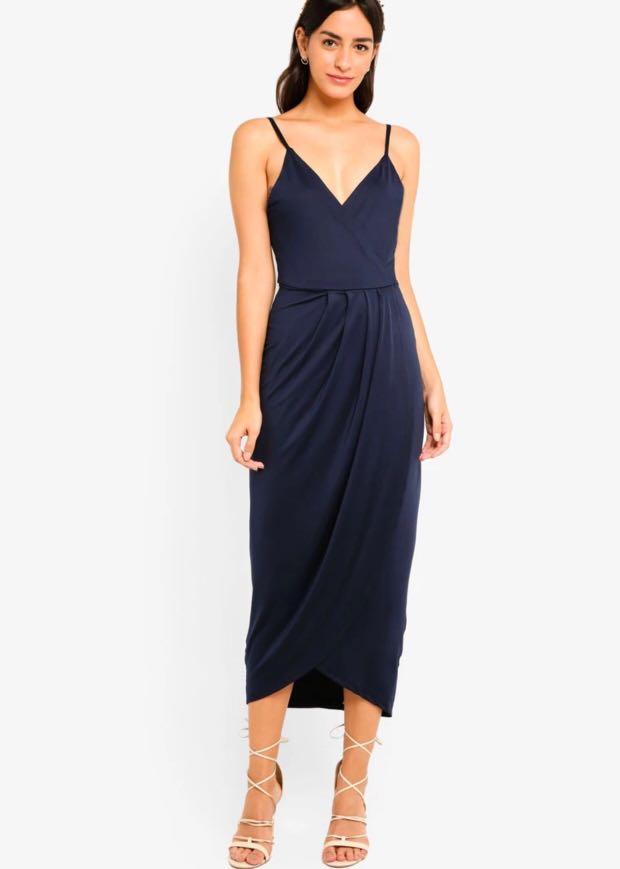 zalora bridesmaid dress Zalora Next Linen Blend Dress Nola Linen Slip Dress  Gorsuch