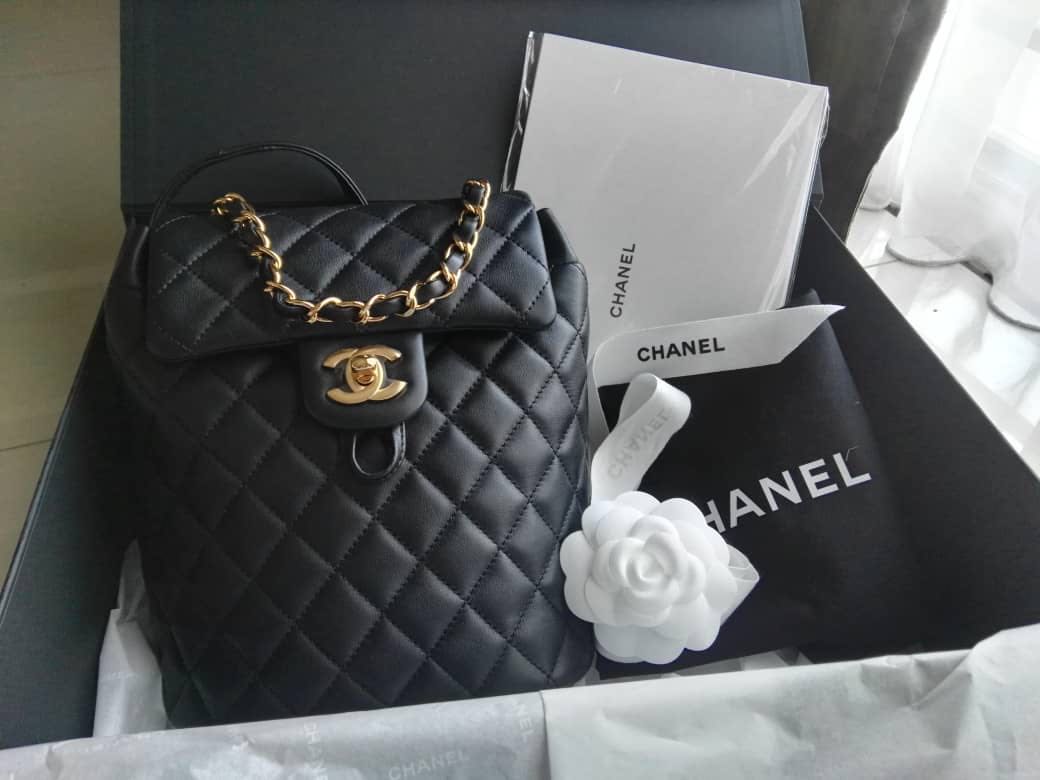 Pre-owned Chanel Mini Urban Spirit Backpack Rose Lambskin Gold Hardwar –  Madison Avenue Couture