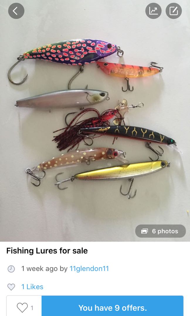 Cheap lures, Sports Equipment, Fishing on Carousell