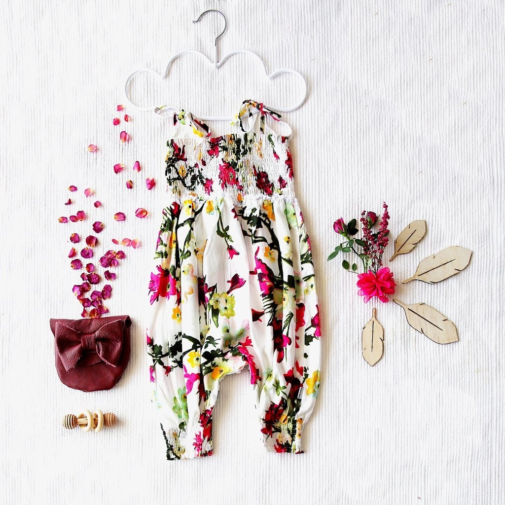 Daisy & Moose AU Floral Jumpsuit in EUC, Babies & Kids, Babies & Kids