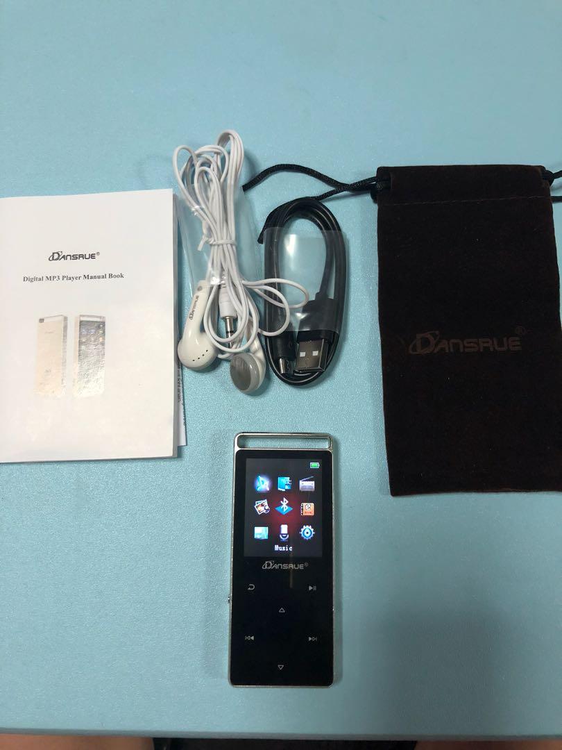 Dansrue M01 Bluetooth MP3 Music Player, Lossless Sound/ FM Radio/ Voice