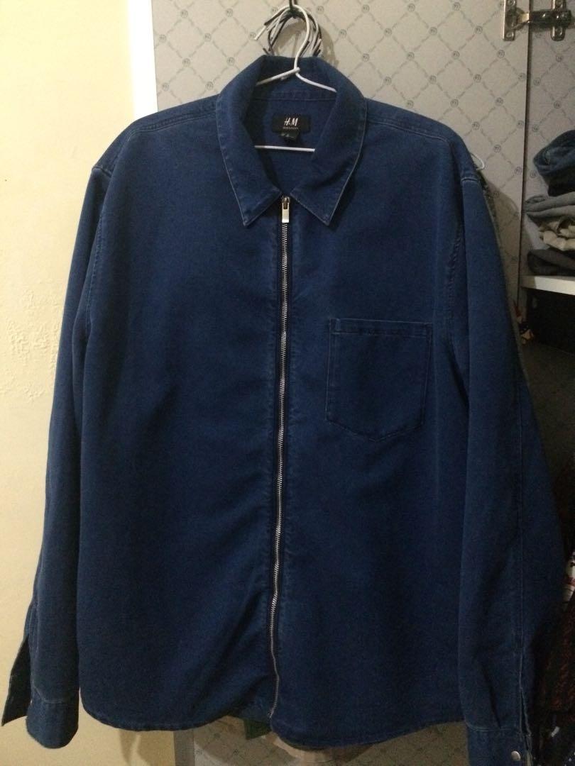 Denim Jacket H M Men S Fashion Men S Clothes Outerwear On Carousell