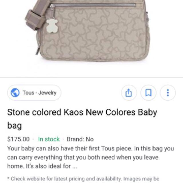 Stone colored Kaos New Colores Baby bag