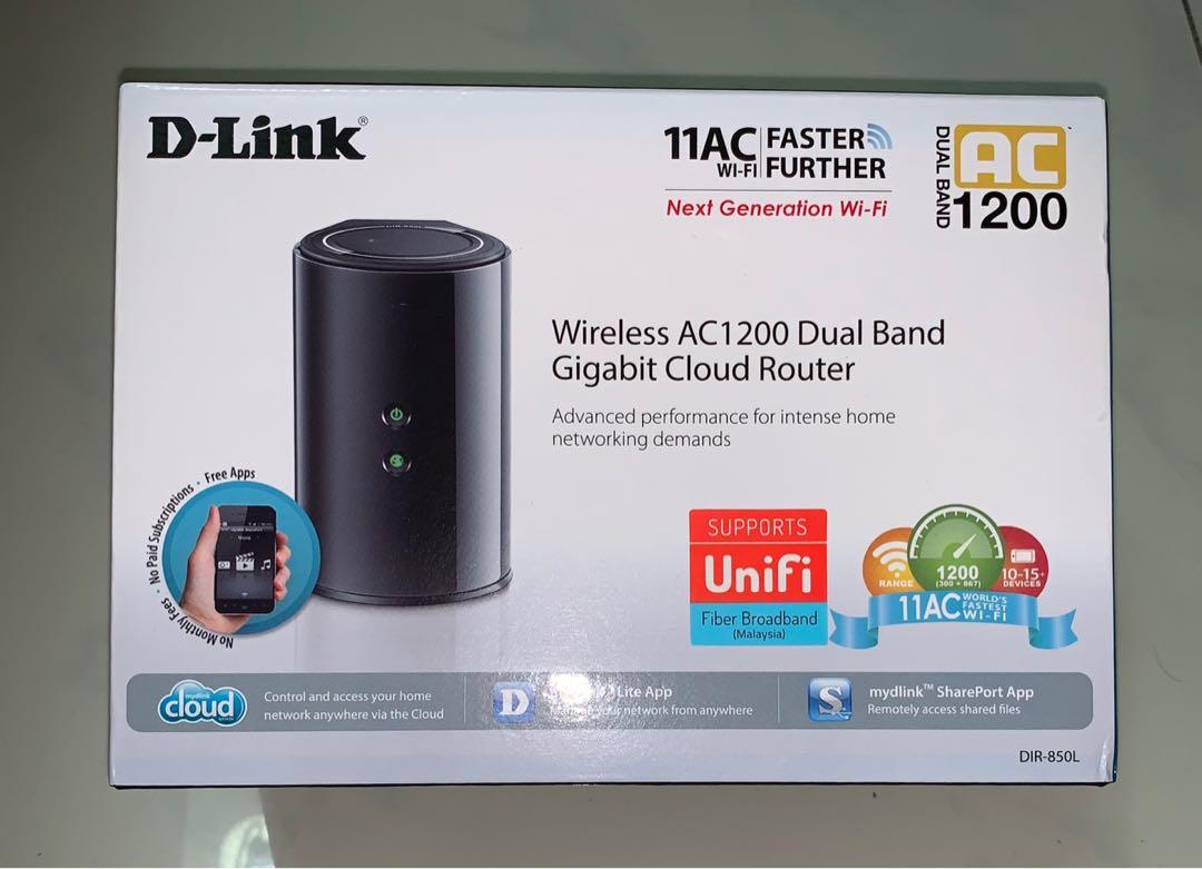 D-Link Wireless AC1200 Dual Band Gigabit Cloud Router, Computers & Tech ...