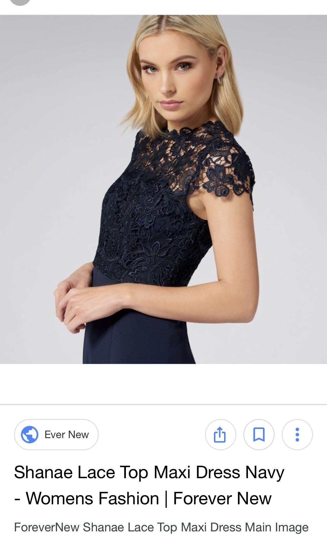 shanae lace top maxi dress