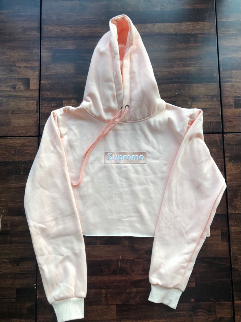 supreme cropped hoodie