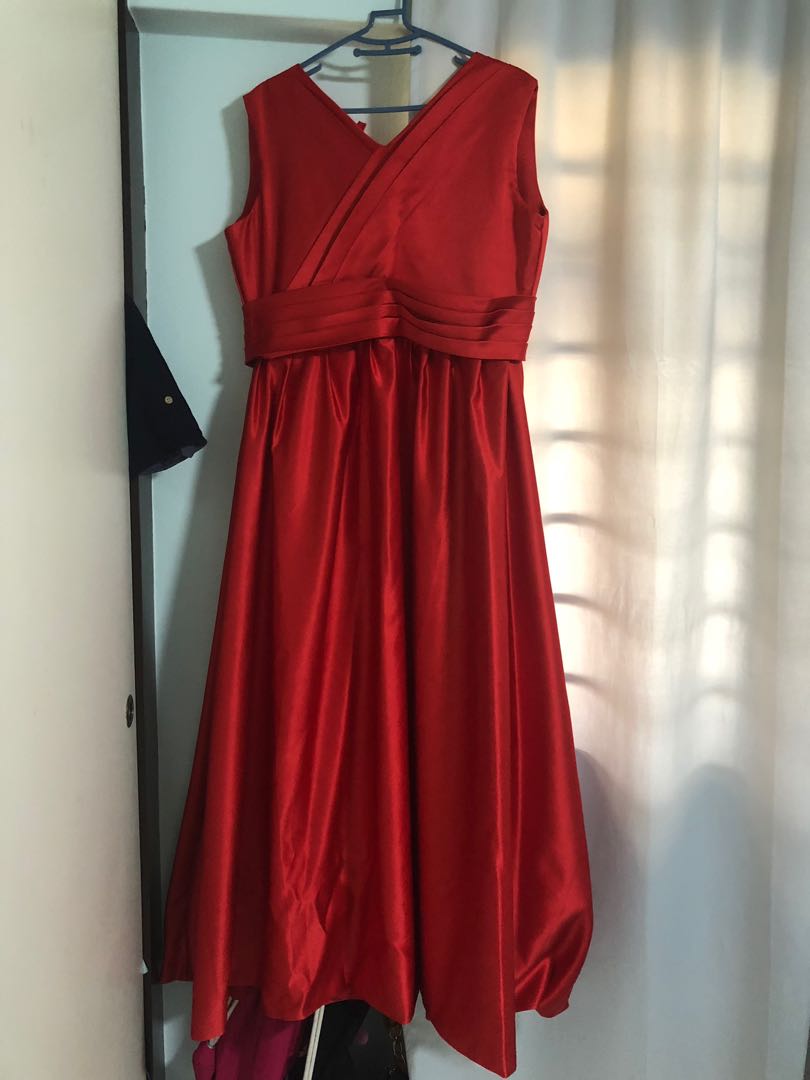 Formal Long Red Dress for Plus Size 