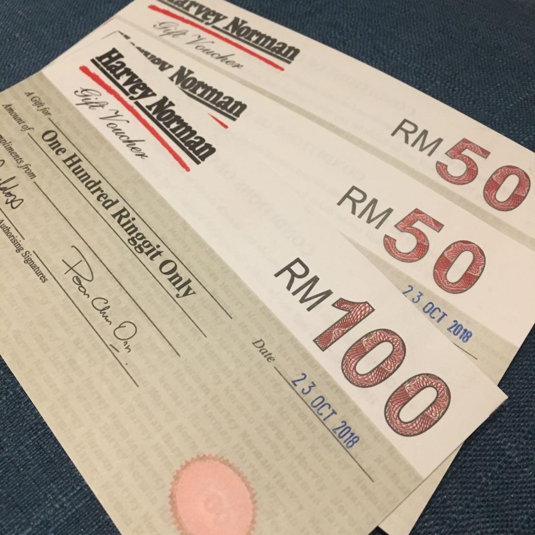 Harvey Norman Cash Voucher, Tickets & Vouchers, Vouchers on ...