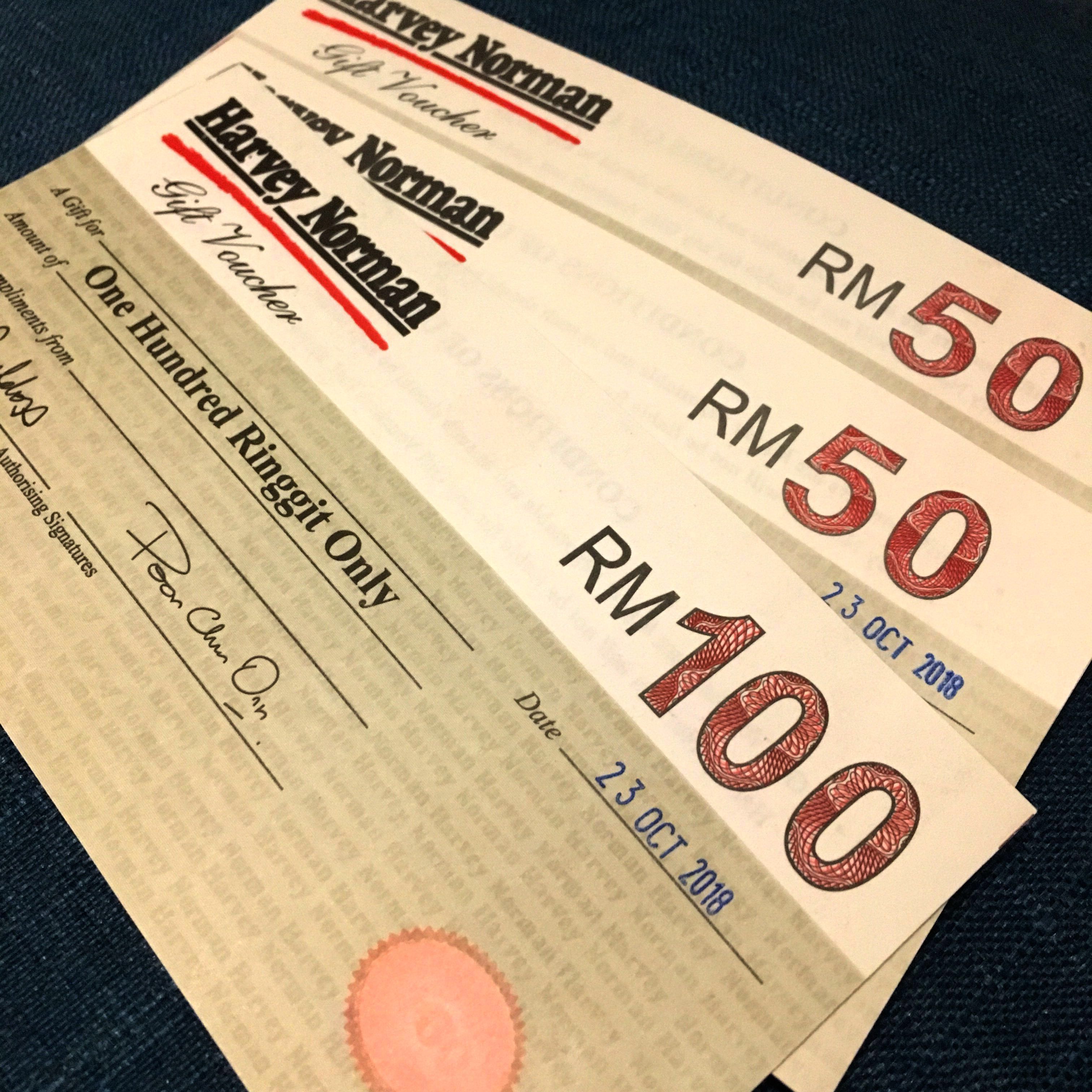 Harvey Norman RM1400 Cash Voucher, Tickets & Vouchers, Vouchers on