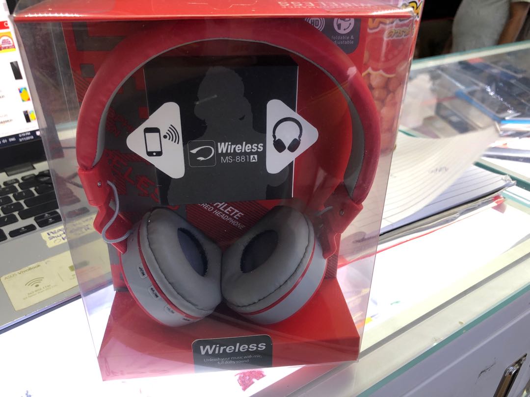 High performance wireless headphones with built in mic sales