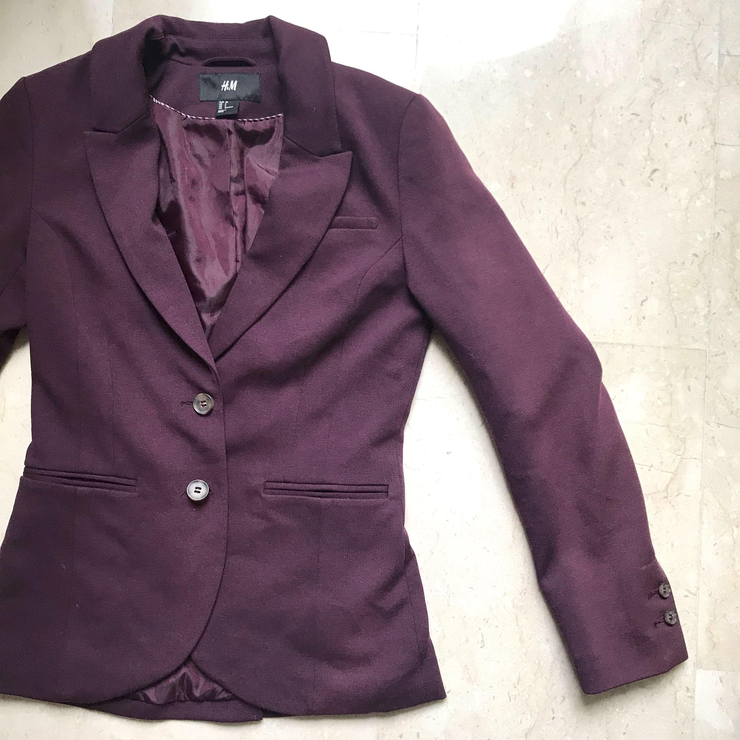 H&m purple blazer Clearance