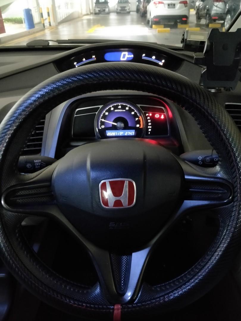 Honda civic fd shop steering wheel size