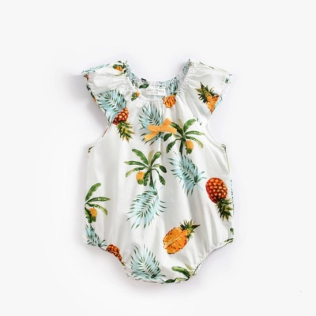 tropical baby onesie