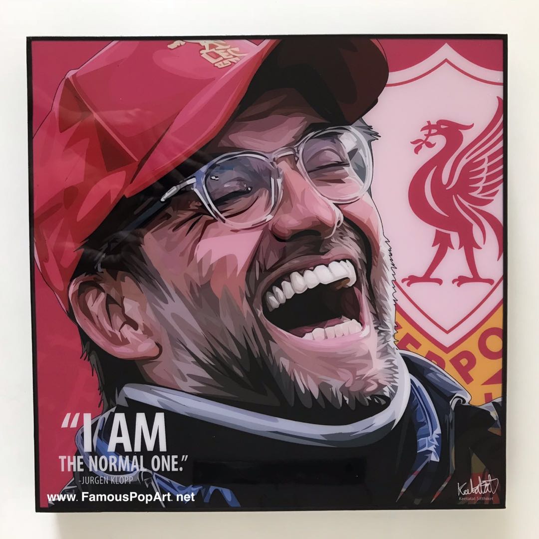 Liverpool Jurgen Klopp Popart Portrait Pop Art Furniture Home