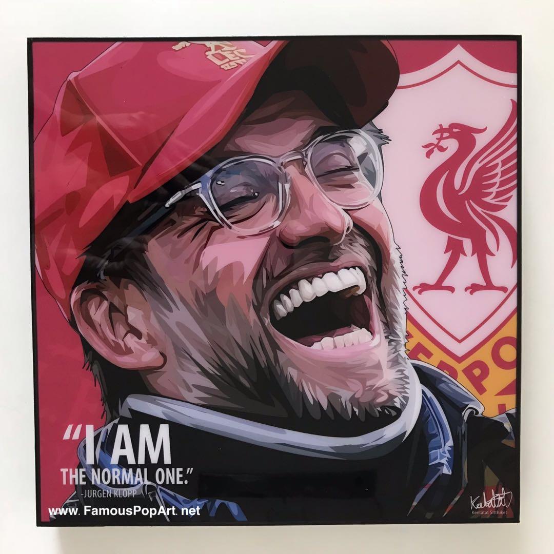 Liverpool Jurgen Klopp Popart Portrait Pop Art Furniture Home