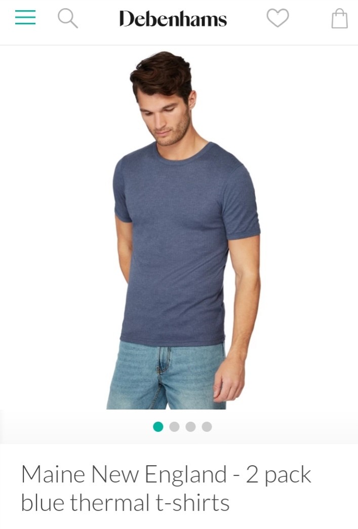Maine New England Blue Thermal Tshirt Men S Fashion Clothes