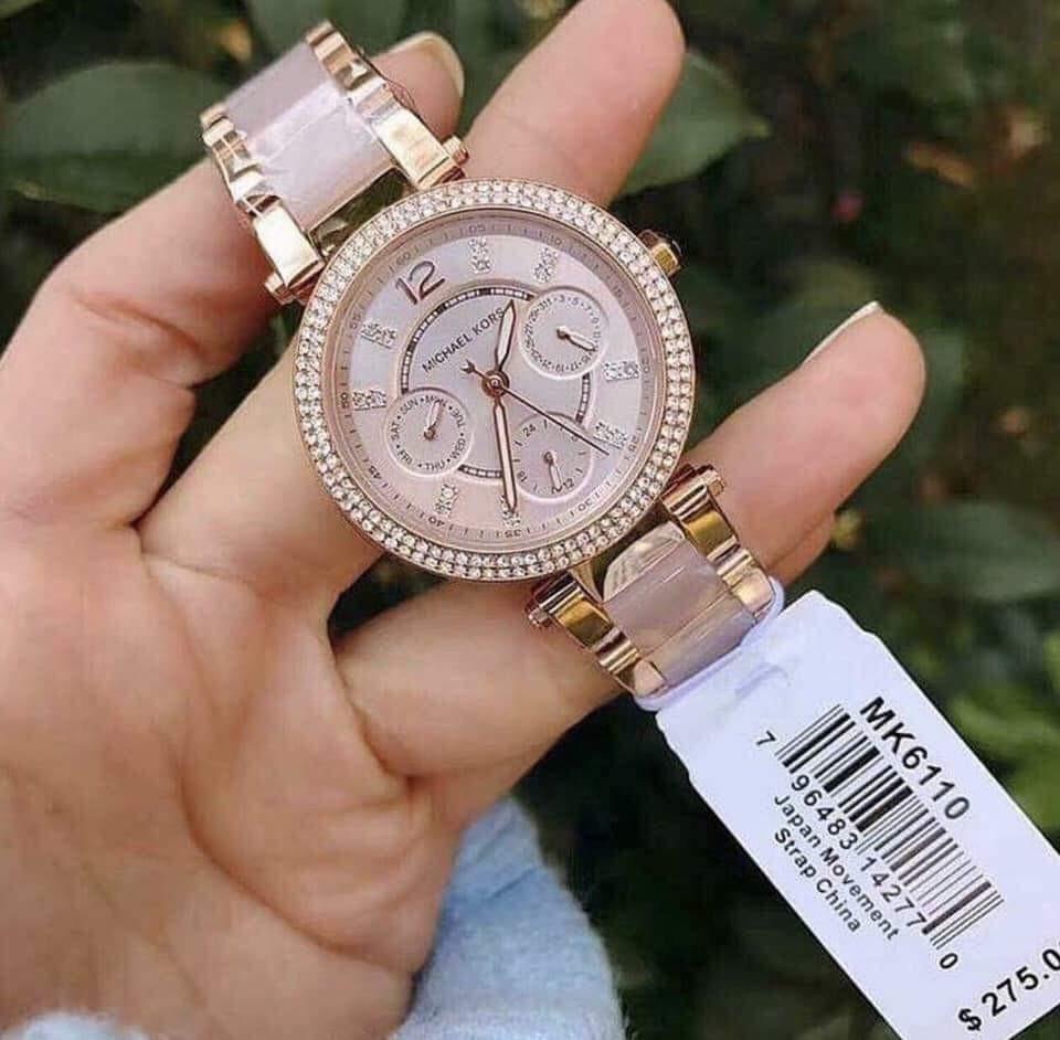 michael kors blush watch