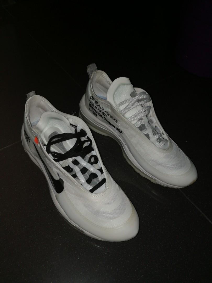 Air max 97 off white black laces cheap