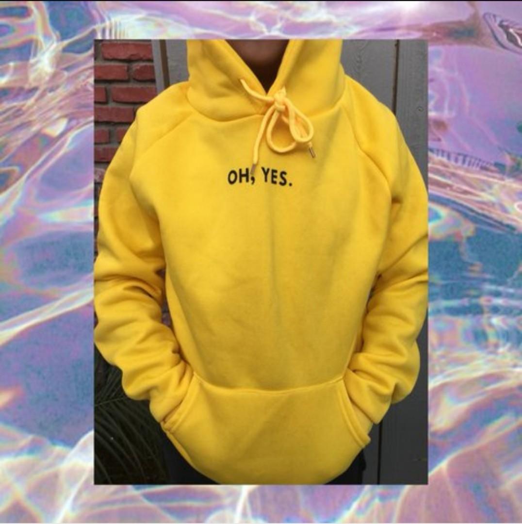 Oh yes deals yellow hoodie