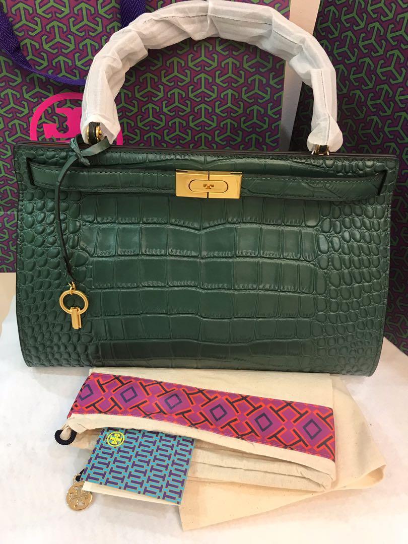 Lee radziwill outlet embossed satchel