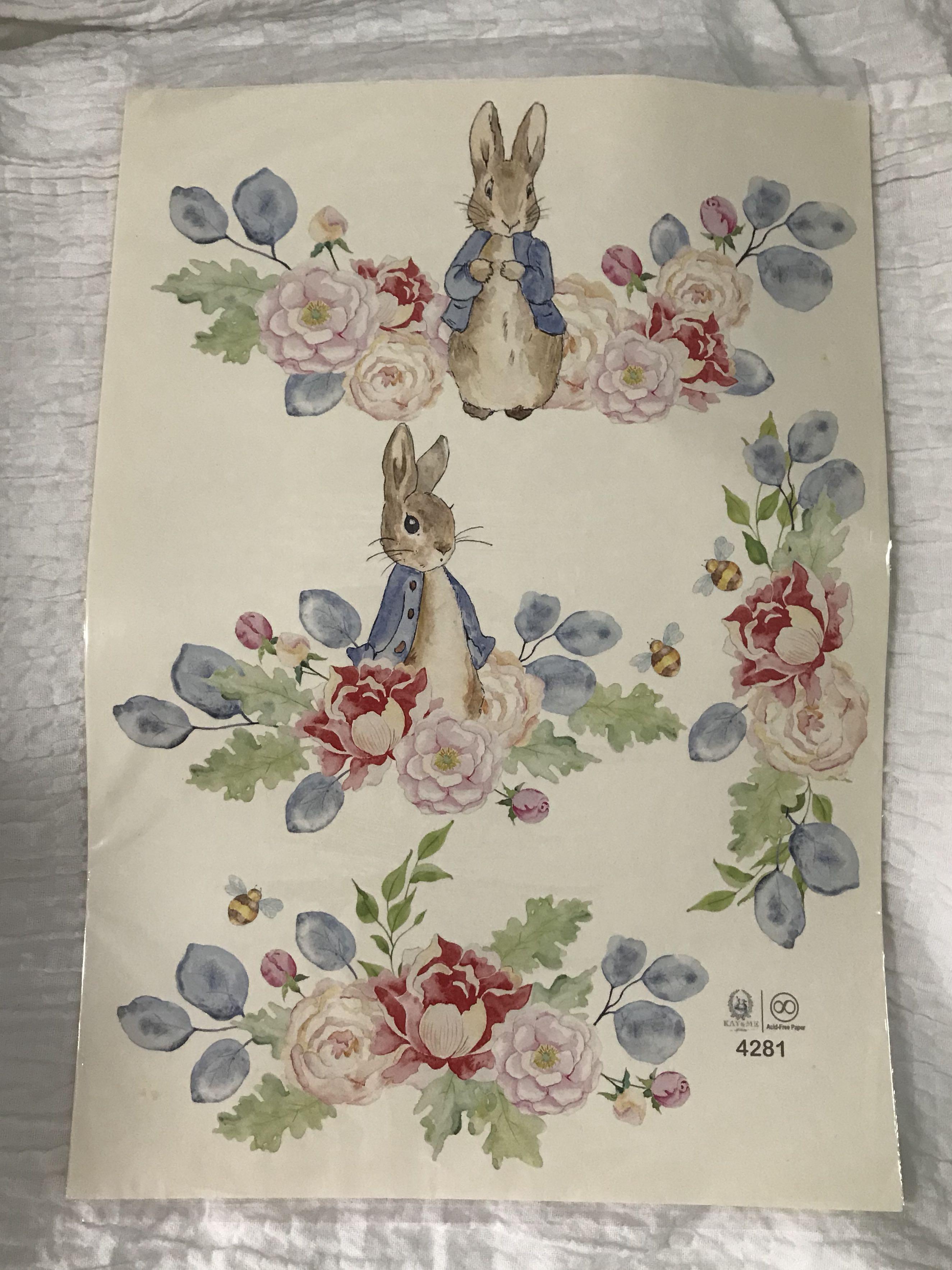 Paper decoupage , Peter Rabbit, Design \u0026 Craft, Craft