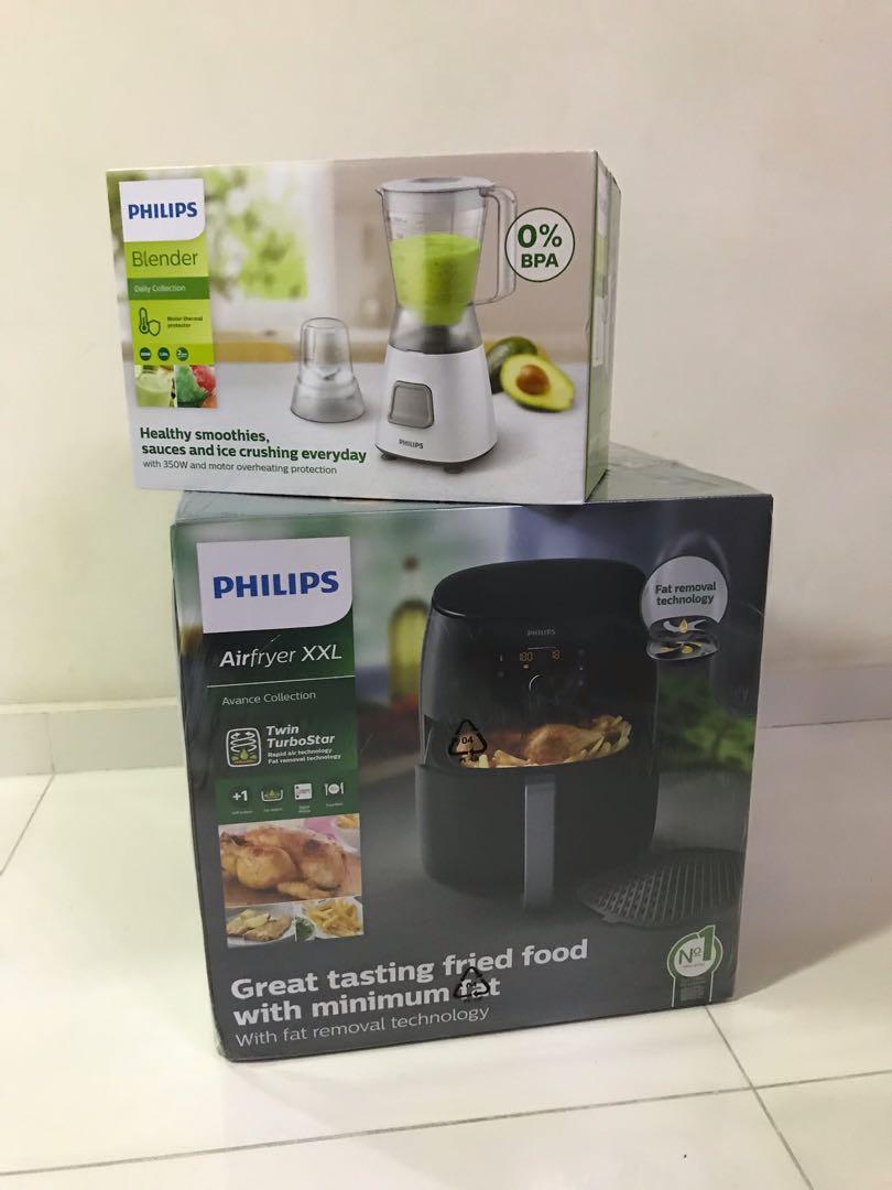 Philips Airfryer XXL with Blender & baking tray, TV & Home Appliances