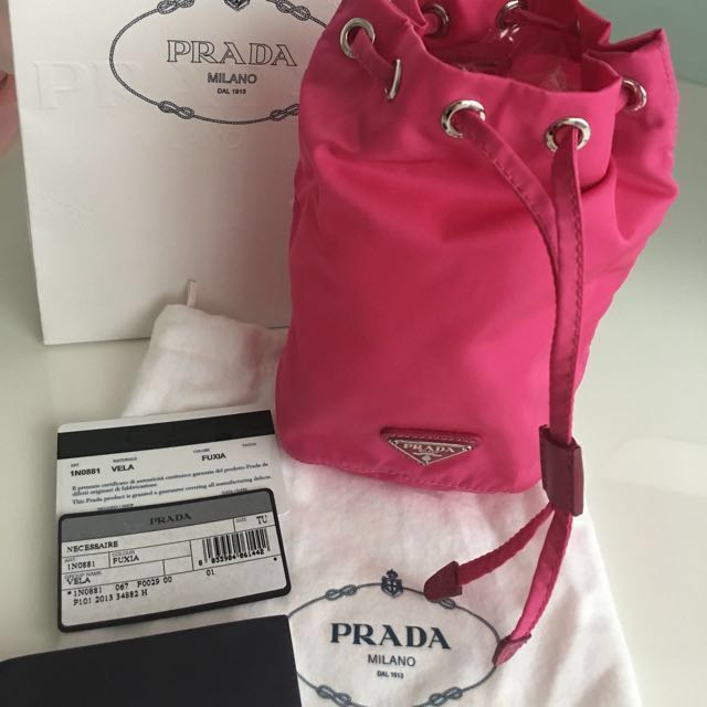 prada drawstring pouch