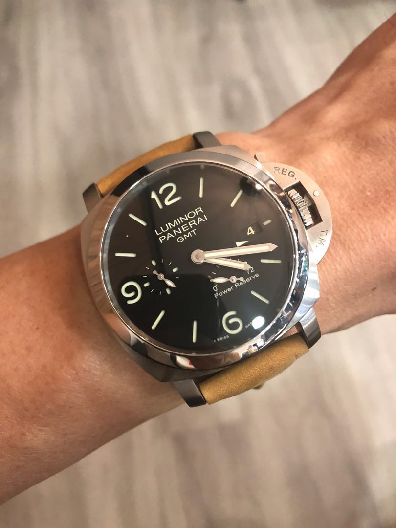 Preowned Panerai Luminor 1950 Pam 321 GMT Power Reserved Automatic