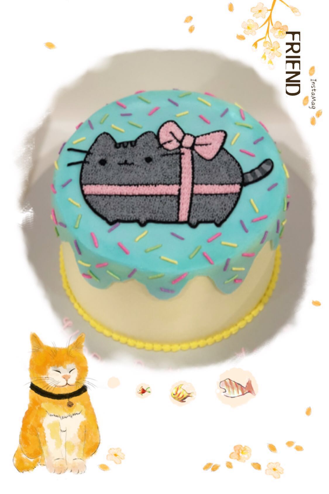 Crissa's Cake Corner!: Rainbow Unicorn Pusheen Cake
