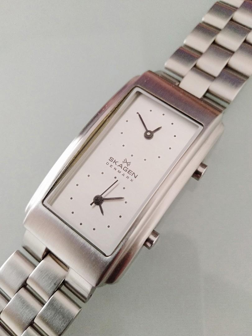 Skagen dual time best sale zone ladies watch