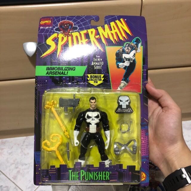 Spider-Man The New Animated Series The Punisher 1994 Toy Biz