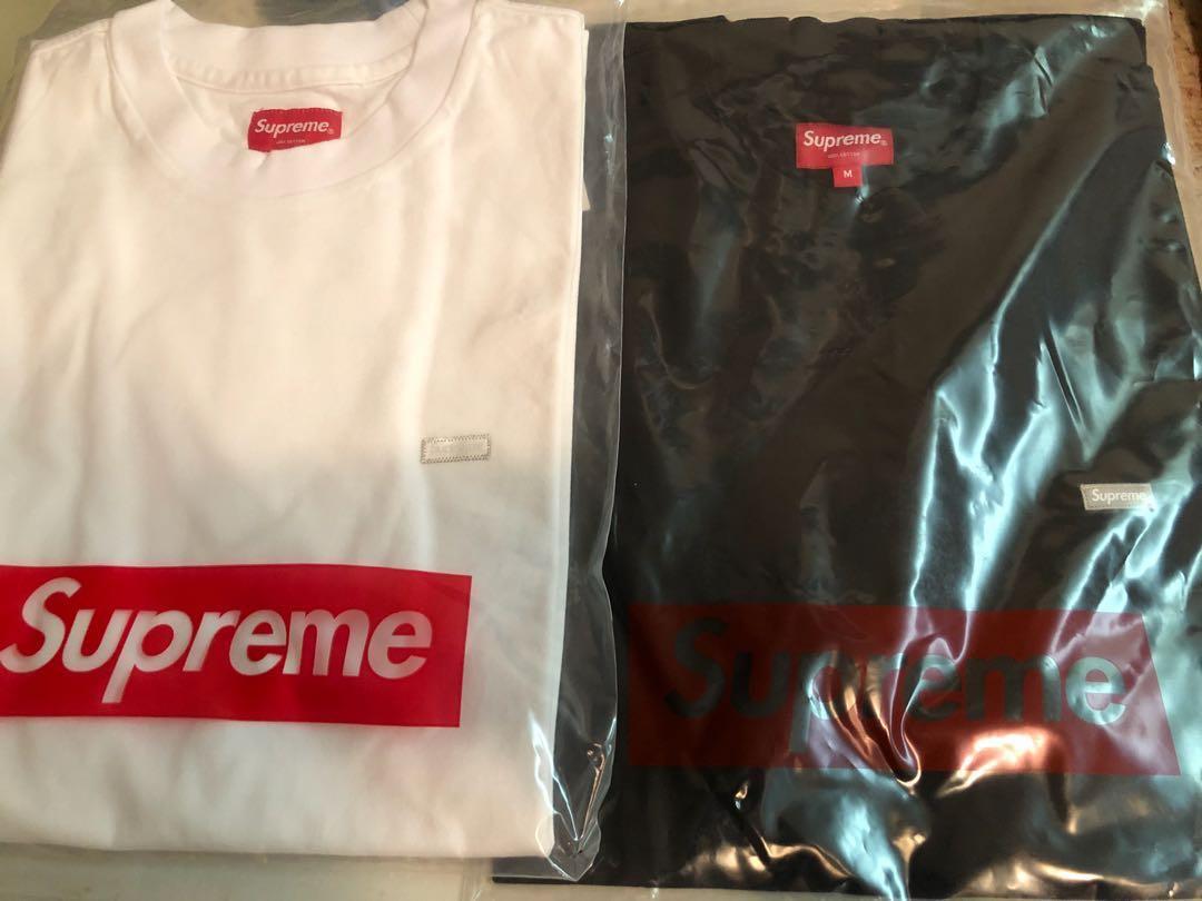 supreme reflective small box tee black