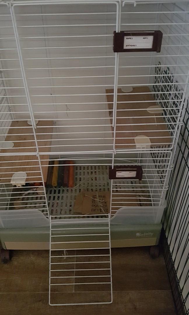 Tall wheeled cages with inbuilt pullout litter tray., Pet Supplies