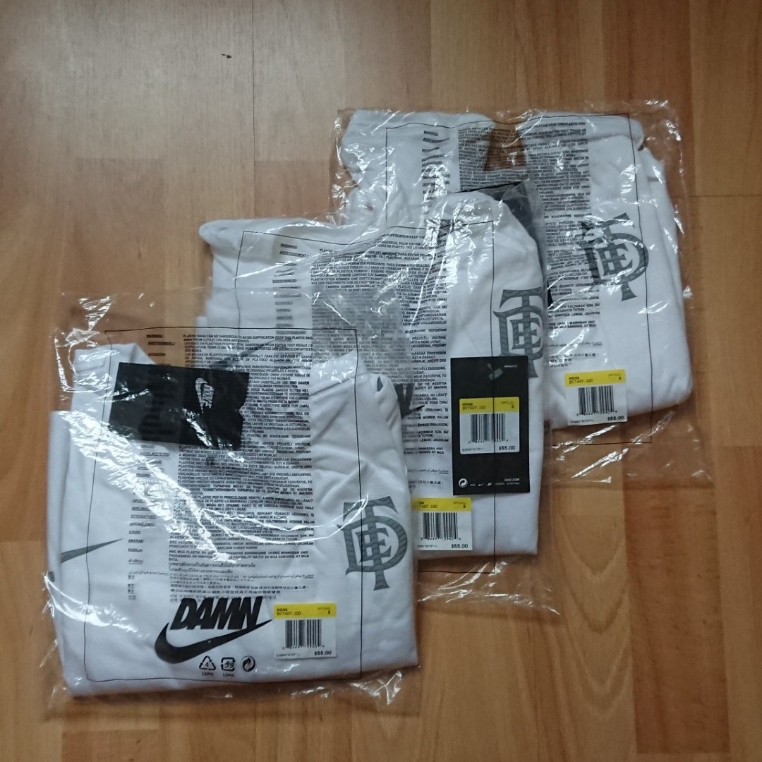 Tde x nike swoosh long sleeve tde white top