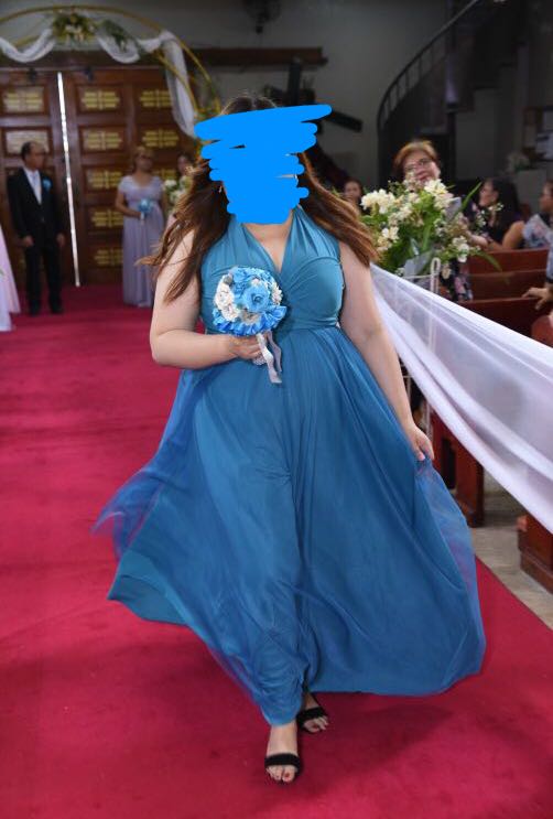 Teal blue infinity dress hotsell