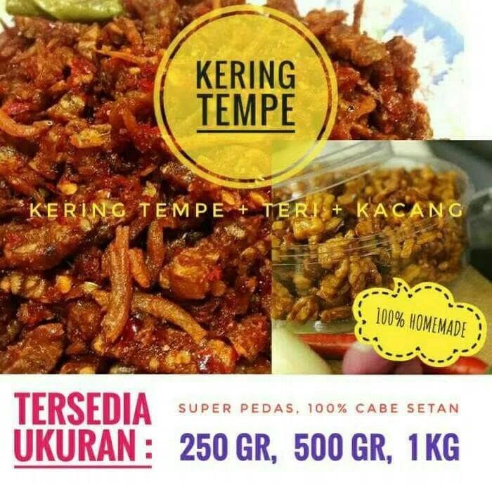 Tempe Orek Kering Makanan Minuman Makanan Instan Di Carousell