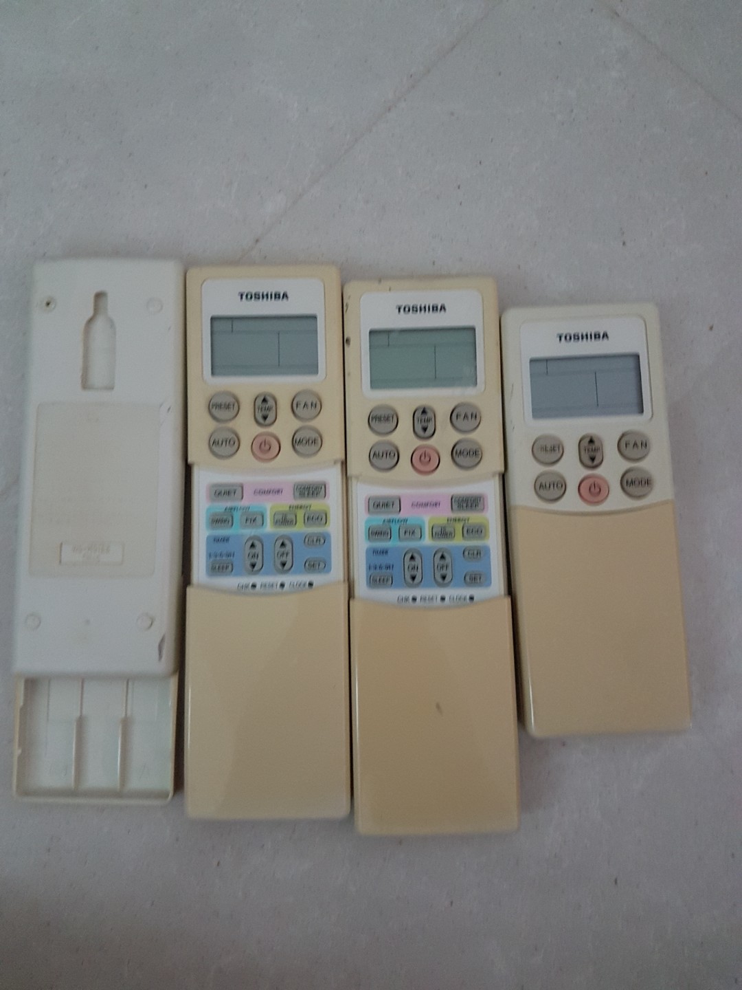 Toshiba Aircon remote control, TV & Home Appliances, Air Conditioners & Heating on Carousell