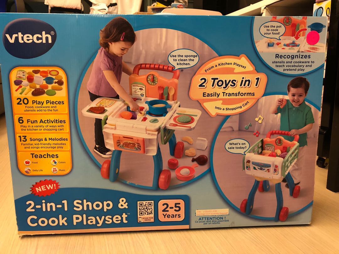 vtech 2 in 1 shop and cook playset toys r us