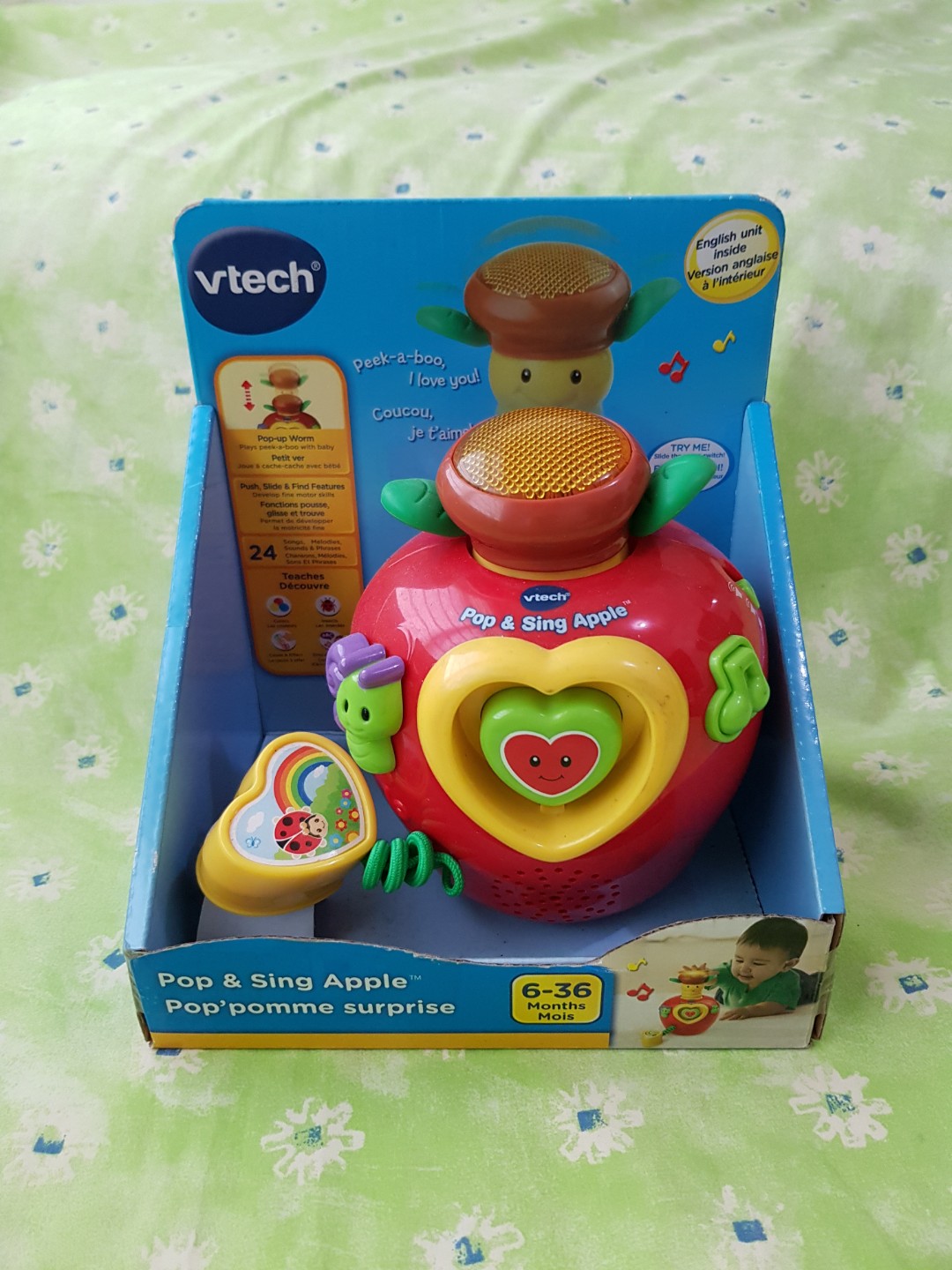 Vtech Pop Snd Sing Apple Babies Kids Infant Playtime On Carousell