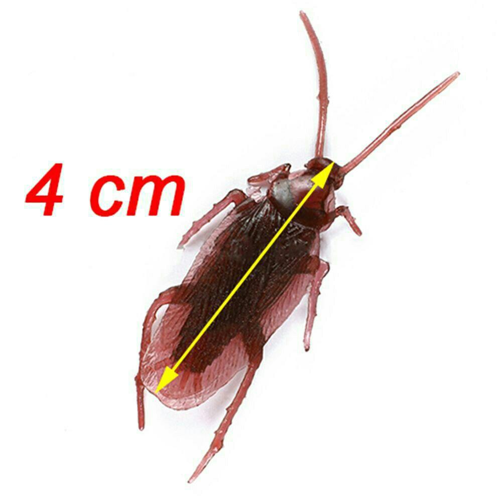 25 Realistic Fake Cockroaches Large Creepy Roach Bugs Prank Gag Gift 2 Inch