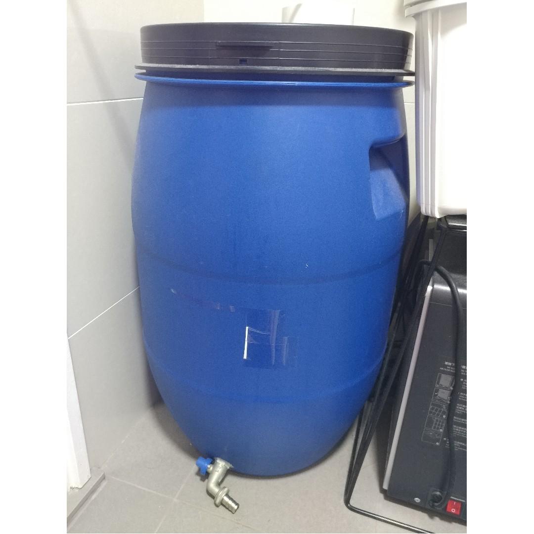 60 Litres Water Drum with outlet tap, Everything Else on Carousell
