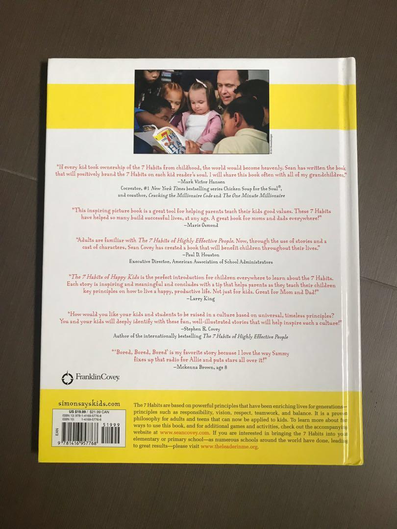 7 Habits Of Happy Kids Sean Covey Books Stationery Children S