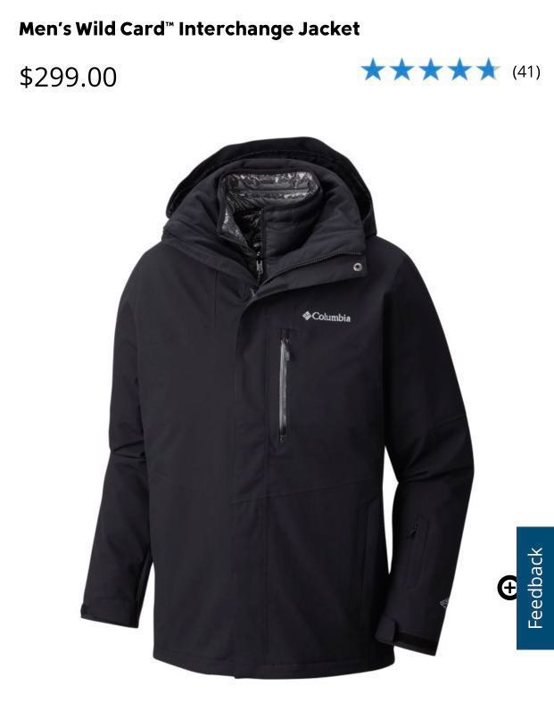 Columbia 3 1 L Wild Card Interchange Jacket