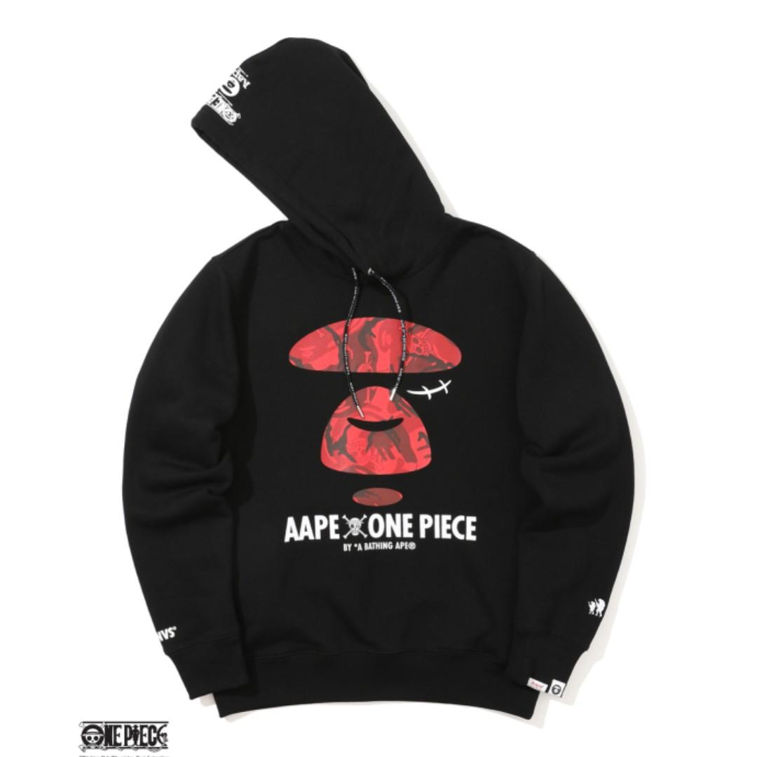 aape x one piece hoodie