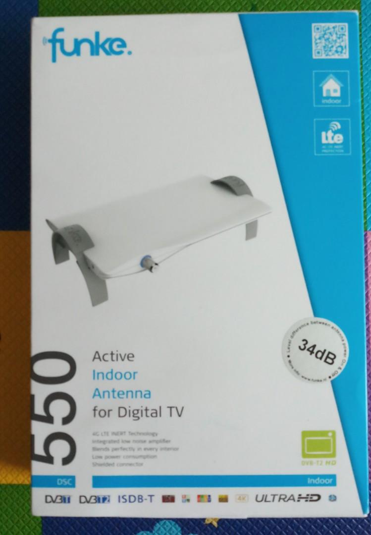 Active Indoor Antenna for digital TV, Electronics, Others on Carousell