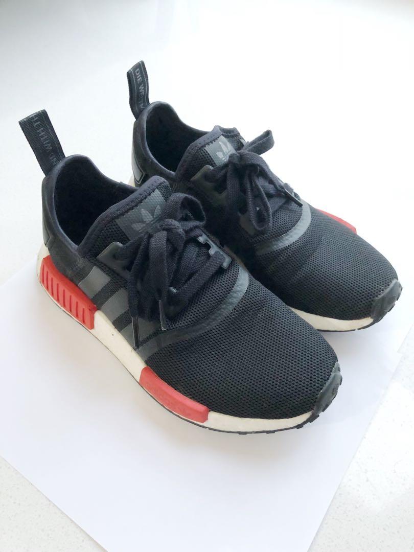 nmd black red